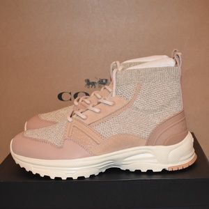 COACH C245 High Top Knit Runner